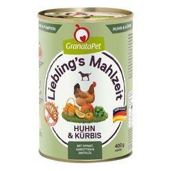 GranataPet Liebling’s Mahlzeit Huhn und Kürbis 6x400g