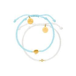 PURELEI Blue Ocean Armband Set, verstellbare Länge