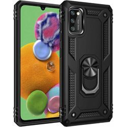 Cofi1453® Silikon tpu Slim Case mit 360 Grad Ring Ständer Schutzhülle Kickstand Handyhülle Magnetische Autohalterung kompatibel mit Samsung Galaxy