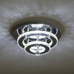 Comely - Kristall-Kronleuchter, 36 w Moderne LED-Kristall-Deckenleuchte, Deckenpendelleuchte, Kristall-Deckenleuchte für Wohnzimmer, Esszimmer,