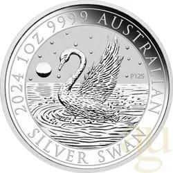 1 Unze Silbermünze Australien Schwan 2024