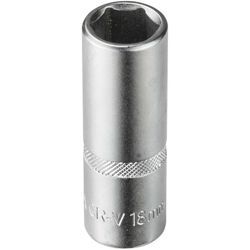 Stecknuss Sechskant 18mm 6 Kant 1/2' lang (cr-v)