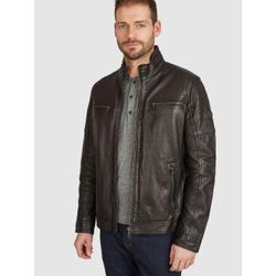 Bugatti Lederjacke Herren, schwarz