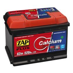 ZAP CALCIUM PLUS 12V 62Ah 520A Starterbatterie 562 58