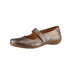 Ballerina ACO Gr. 42, braun (bronzefarben), Damen, Glattleder, Schuhe