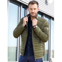 Steppjacke NEW CANADIAN, Herren, Gr. 48, grün (oliv), 100% Polyester, unifarben, Langarm, Jacken