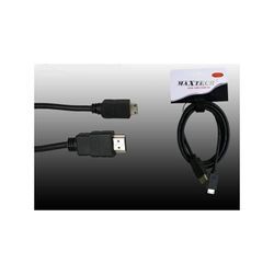 Trade Shop Traesio - mini hdmi zu hdmi 1 meter audio video kabel für kameras maxtech e-mnhdmi