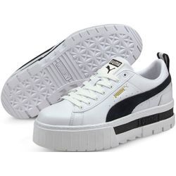 Sneaker PUMA "MAYZE LTH WN'S" Gr. 39, schwarz-weiß (puma weiß, puma schwarz) Schuhe