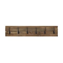 HSM Collection Wandgarderobe Natur Eisenbahnschwelle, 90x3,5x18 cm