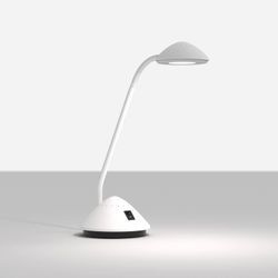 LED-Tischleuchte MAULarc mit Flexarm, weiß