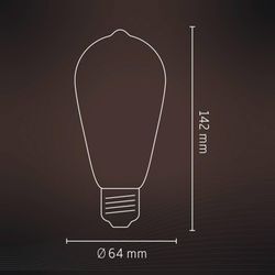 Calex Smart Rustic E27 ST64 LED 4,9W Filament RGBW