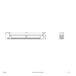 LED-Anbauleuchte Bordo aus Aluminium, Länge 31 cm