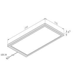 LED-Unterbaulampe Sky Sonar 3er-Set 3.000K schwarz