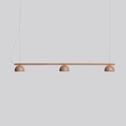 Northern Blush LED-Hängeleuchte, 3-flg., beige