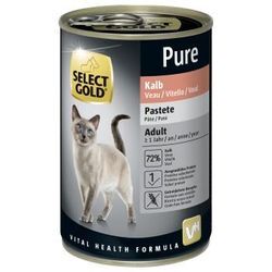 SELECT GOLD Pure Adult Paté Kalb 24x400 g