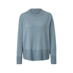 Feinstrick-Pullover mit Cashmere - Blau - Gr.: S