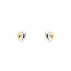 Paar Ohrhänger ADELIA´S "1 585 Gold Ohrringe / Ohrstecker mit Zirkonia", gold,, Damen, Damen, Gelbgold 585, Gelbgold 585 mit Zirkonia Goldschmuck für Damen