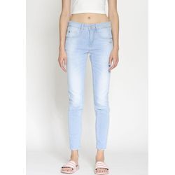 Relax-fit-Jeans GANG "94AMELIE", Damen, Gr. 26, N-Gr, blau (light blau), Denim/Jeans, Obermaterial: 98% Baumwolle, 2% Elasthan, casual, relaxed fit lang, Jeans, mit doppelter rechter Gesäßtasche, Topseller