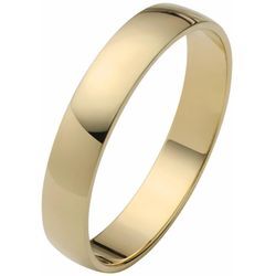 Trauring FIRETTI "Schmuck Geschenk Gold 375 Hochzeit Ehering "LIEBE" Sterne" Fingerringe Gr. 16,5, ohne Brillanten, Gelbgold 375, 4 mm, goldfarben (gelbgoldfarben) Made in Germany, wahlweise mit oder ohne Brillanten