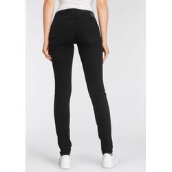 Slim-fit-Jeans HERRLICHER "GILA SLIM REUSED" Gr. 26, Länge 30, blau (tempest) Damen Jeans Low Waist Powerstretch