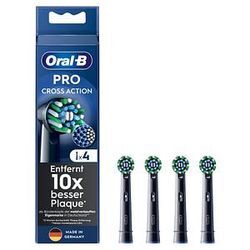 4 Oral-B PRO Cross Action schwarz Zahnbürstenaufsätze