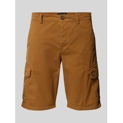 Regular FIt Cargoshorts mit Logo-Stitching Modell 'WEMBLEY'