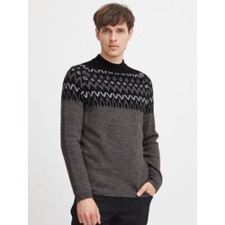 CASUAL FRIDAY Strickpullover Herren gemustert, grau