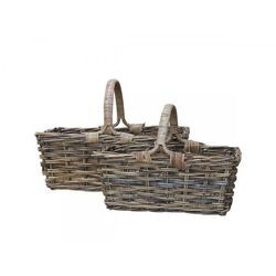 Chic Antique Provence Korb im 2er Set, H50/L64/B40 cm, natur