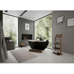 Hoesch Badewanne Namur 1600X750 freistehend Solique, BiColor Weiß-Schwarz, 4404.111305 4404.111305