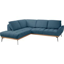 Ecksofa "Palic, L-Form", blau (denim), B:241cm H:87cm T:206cm, GUIDO MARIA KRETSCHMER HOME & LIVING, Sofas