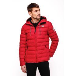 Winterjacke STONE HARBOUR "Zaharoo", Herren, Gr. XXL (56), rot, Obermaterial: 100% Polyester, Futter: 100% Polyester, Wattierung: 100% Polyester, Ärmelfutter: 100% Polyester, sportlich, gerade hüftbedeckend, hoch geschlossener Ausschnitt, Jacken, Wasserdichte, gesteppte Regenjacke für den Winter