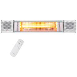 VASNER Heizstrahler "Bluetooth, weiß, Appino BEATZZ", Wand / Decke mit Musik & LED, Heizstrahler, weißB:74cm H:13cm T:13,5cm