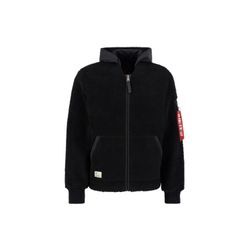 Bomberjacke ALPHA INDUSTRIES "Alpha Industries Men - Bomber Jackets Teddy Nylon ZH Jacket" Gr. L, schwarz Herren Jacken