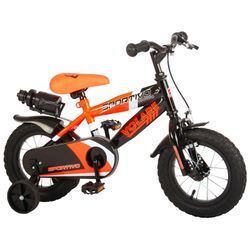 Kinderfahrrad Sportivo Jungen 12 Zoll Kinderrad Neon Orange/Schwarz