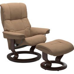 Relaxsessel STRESSLESS "Mayfair", braun (sand dinamica), B:75cm H:99cm T:73cm, Leder BATICK: BATICK ist ein leicht korrigiertes, durchgefärbtes und genarbtes Möbelleder, bei dem die meisten Unebenheiten und Spuren in der Regel entfernt wurden., Leder PALOMA: PALOMA ist ein durchgefärbtes Semianilin-Möbelleder mit natürlicher Narbung., ROHLEDER Stoff Q2 FARON: Ein fester zuverlässiger Bouclu00e9 mi