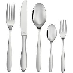 Besteck-Set RÖSLE "CULTURE", silber (silberfarben), 60 tlg., Edelstahl 18/10, Essbesteck-Sets, hochglänzend, spülmaschinengeeignet