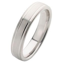 Trauring FIRETTI "Schmuck Geschenk Hochzeit Ehering "LIEBE"" Fingerringe Gr. 16,5, ohne Zirkonia, Silber 925 (Sterlingsilber), 5mm, silberfarben Made in Germany, wahlweise mit oder ohne Zirkonia