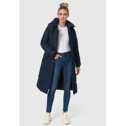 Winterjacke MARIKOO "Ayumii" Gr. L, blau (navy), Damen, Obermaterial: 100% Polyester; Futter: 100% Polyester; Wattierung: 100% Polyester; Ärmelfutter: 100% Polyester, Jacken, mit hohem Stehkragen