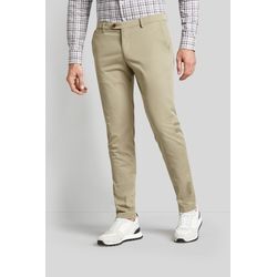 Stoffhose BUGATTI, Herren, Gr. 36, Länge 34, beige, 89% Baumwolle, 7% Elastomultiester, 4% Elasthan, casual, normal, Hosen, mit hohem Baumwollanteil