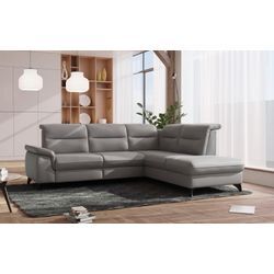 Ecksofa SIT & MORE "Astoria L-Form", grau (anthrazit), B:256cm H:91cm T:225cm, 20000, Sofas, wahlweise mit motorischer Relaxfunktion