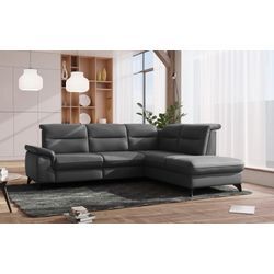 Ecksofa SIT & MORE "Astoria L-Form", grau, B:256cm H:91cm T:225cm, 20000, Sofas, wahlweise mit motorischer Relaxfunktion