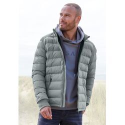 Steppjacke ELBSAND, Herren, Gr. M/50, blau (blaugrau), Steppware, Web, Obermaterial: 100% Polyester, unifarben, sportlich, bequem, Langarm Bündchen, Jacken, mit 3M Thinsulate