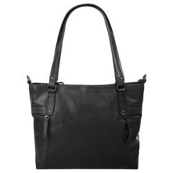 Shopper SPIKES & SPARROW Gr. B/H/T: 38cm x 27cm x 8cm onesize, schwarz, Damen, Leder, vintage, Taschen, echt Leder