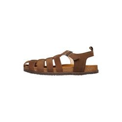 Sandale HENRY STEVENS "Drew FSI Freizeitschuh", Herren, Gr. 42, braun, Leder, casual, Schuhe, Herren-Sandalen handgefertigt, Lederschuhe Slipper