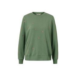 Besticktes Sweatshirt - Grün - Gr.: S