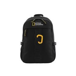 Cityrucksack NATIONAL GEOGRAPHIC "EXPLORER III" Gr. B: 31.00 cm, schwarz Rucksäcke aus recycelten PET-Flaschen