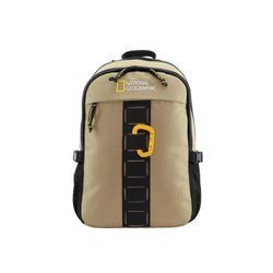 Cityrucksack NATIONAL GEOGRAPHIC "EXPLORER III" Gr. B: 31.00 cm, beige Rucksäcke aus recycelten PET-Flaschen