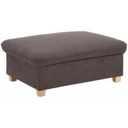 Hocker HOME AFFAIRE "Bergamo", braun (espresso), B:110cm H:44cm T:81cm, Luxus-Kunstleder, Struktur weich (100% Polyester), Chenille 100% Polyester, Struktur fein ( 100% Polyester), Hocker, mit Stauraum