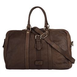 Reisetasche FORTY Gr. B/H/T: 53cm x 30cm x 20cm onesize, braun Taschen echt Leder, Made in Italy