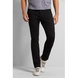 5-Pocket-Hose BUGATTI, Herren, Gr. 33, Länge 36, schwarz, 93% Baumwolle, 7% Elasthan, casual, slim fit, Hosen, mit Power Stretch